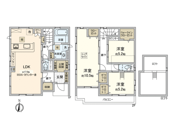 川越市新宿町6丁目 新築戸建1号棟 間取り 川越市新宿町6丁目 新築戸建1号棟 間取り