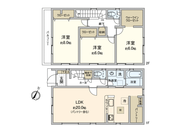 川越市寺尾21-2期 2号棟 間取り 川越市寺尾21-2期 2号棟 間取り