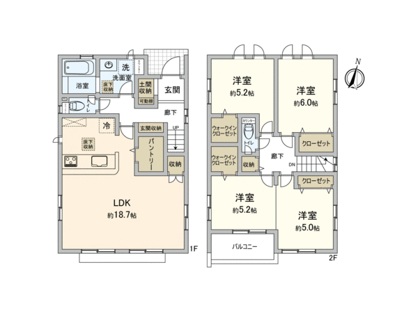 川越市今成3丁目 新築戸建2号棟 間取り 川越市今成3丁目 新築戸建2号棟 間取り