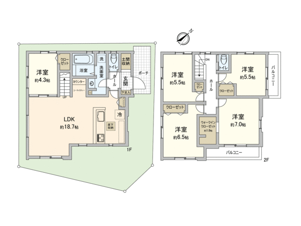 川越市霞ケ関北2丁目 新築戸建 間取り 川越市霞ケ関北2丁目 新築戸建 間取り
