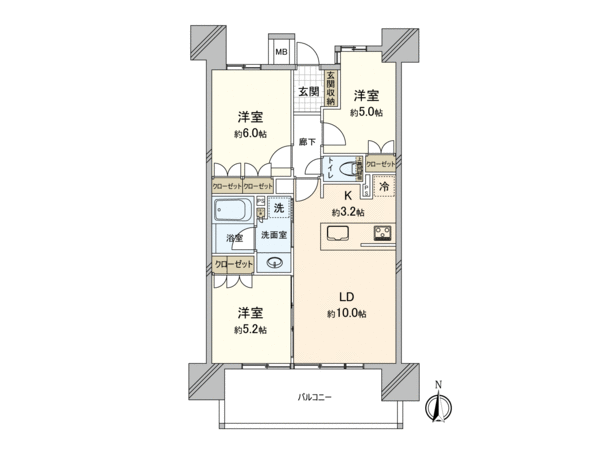 ライオンズ川越松江町グランフォート 間取り ライオンズ川越松江町グランフォート 間取り