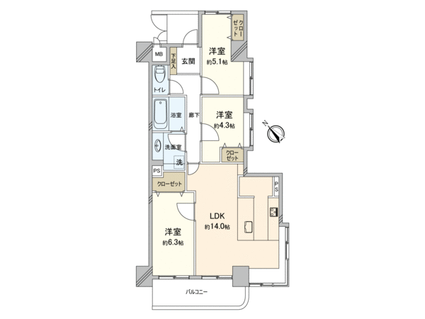 ライオンズマンション川越岸町 間取り ライオンズマンション川越岸町 間取り