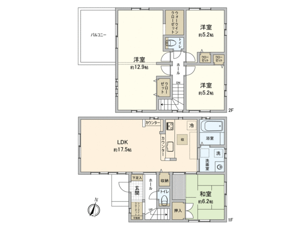 KIS川越市霞ヶ関東10期1号棟 新築戸建 間取り KIS川越市霞ヶ関東10期1号棟 新築戸建 間取り