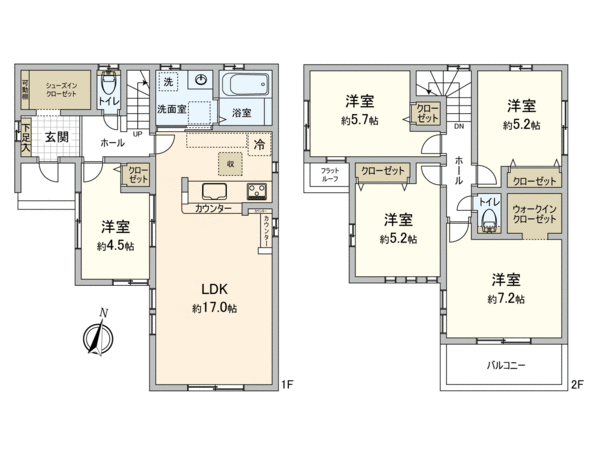 KIS川越市霞ヶ関東10期2号棟 新築戸建 間取り KIS川越市霞ヶ関東10期2号棟 新築戸建 間取り
