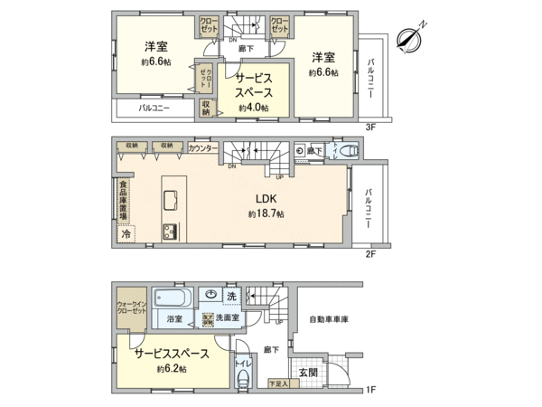 さいたま市大宮区天沼町2丁目 2号棟 間取り さいたま市大宮区天沼町2丁目 2号棟 間取り