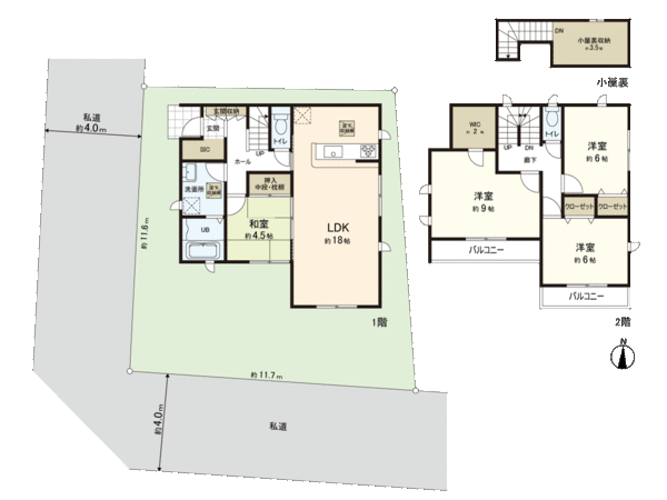 上尾市本町4丁目 間取り 上尾市本町4丁目 間取り
