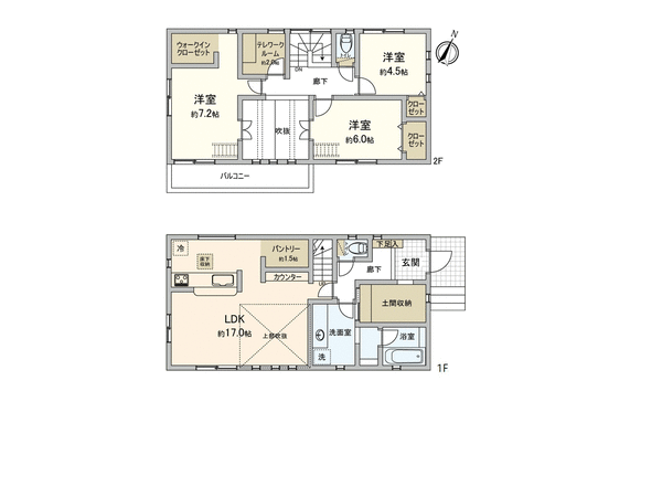 さいたま市北区本郷町 第7 新築戸建 5号棟 間取り さいたま市北区本郷町 第7 新築戸建 5号棟 間取り