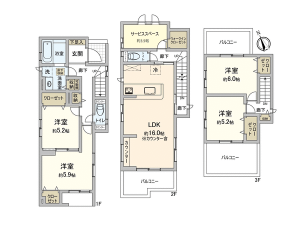 さいたま市見沼区大字丸ヶ崎 6期 新築戸建 1号棟 間取り さいたま市見沼区大字丸ヶ崎 6期 新築戸建 1号棟 間取り