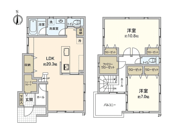 久喜市鷲宮5丁目 新築戸建 B号棟 間取り 久喜市鷲宮5丁目 新築戸建 B号棟 間取り
