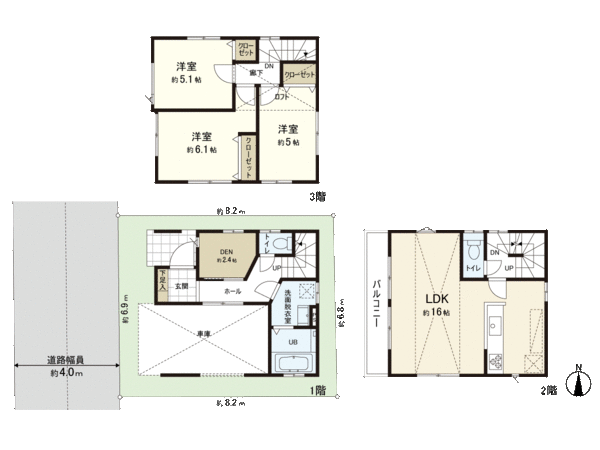 所沢市若松町 新築戸建 間取り 所沢市若松町 新築戸建 間取り