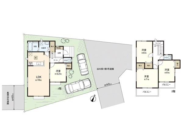 所沢市狭山ケ丘2丁目 新築戸建 5期 間取り 所沢市狭山ケ丘2丁目 新築戸建 5期 間取り
