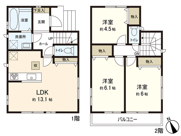 所沢市小手指台 新築戸建 間取り 所沢市小手指台 新築戸建 間取り
