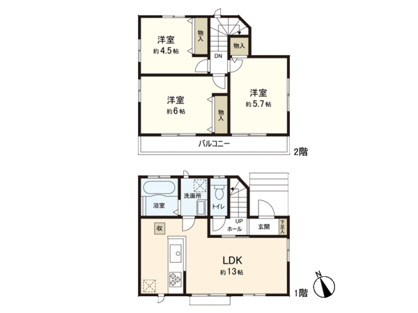 所沢市久米 新築戸建 間取り 所沢市久米 新築戸建 間取り