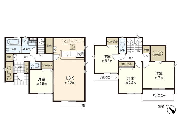 所沢市久米 新築戸建 2期 間取り 所沢市久米 新築戸建 2期 間取り