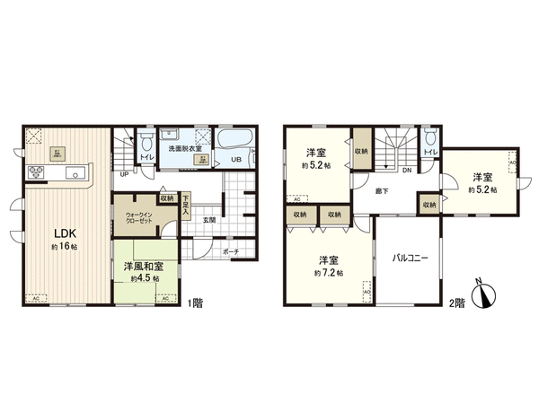 所沢市本郷 新築戸建 間取り 所沢市本郷 新築戸建 間取り
