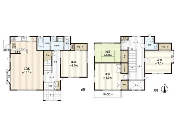 所沢市下安松 戸建 間取り 所沢市下安松 戸建 間取り