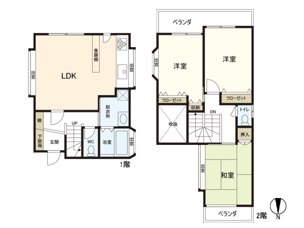 所沢市大字上安松 戸建 間取り 所沢市大字上安松 戸建 間取り