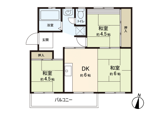 新座団地 2街区5号棟 間取り 新座団地 2街区5号棟 間取り