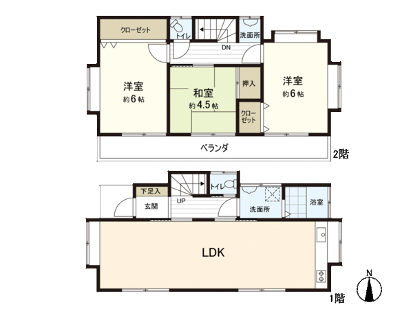 所沢市下安松 戸建 間取り 所沢市下安松 戸建 間取り