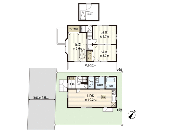 東村山市秋津町1丁目 戸建 間取り 東村山市秋津町1丁目 戸建 間取り