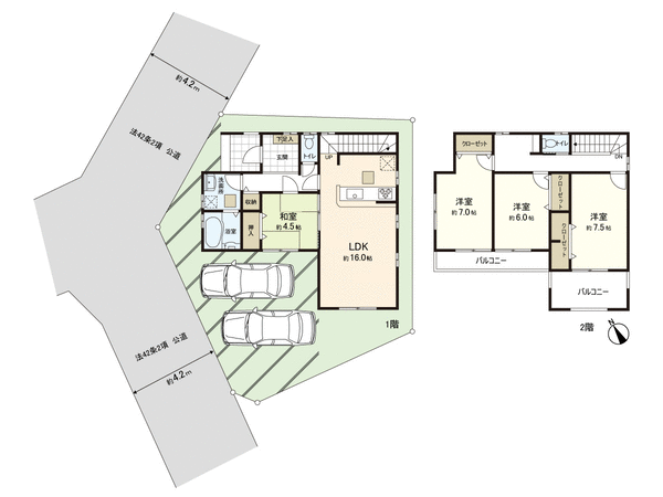 所沢市下安松 新築戸建8期 3号棟 間取り 所沢市下安松 新築戸建8期 3号棟 間取り