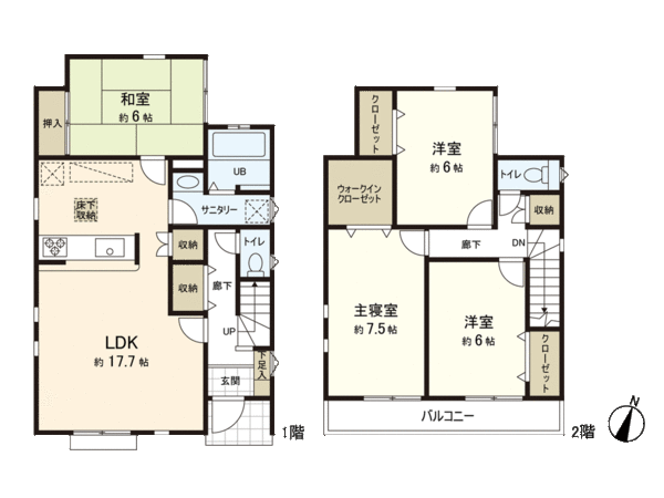 所沢市南永井 戸建 間取り 所沢市南永井 戸建 間取り
