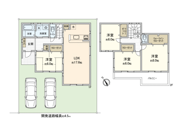 飯能市八幡町新築戸建1号棟 間取り 飯能市八幡町新築戸建1号棟 間取り