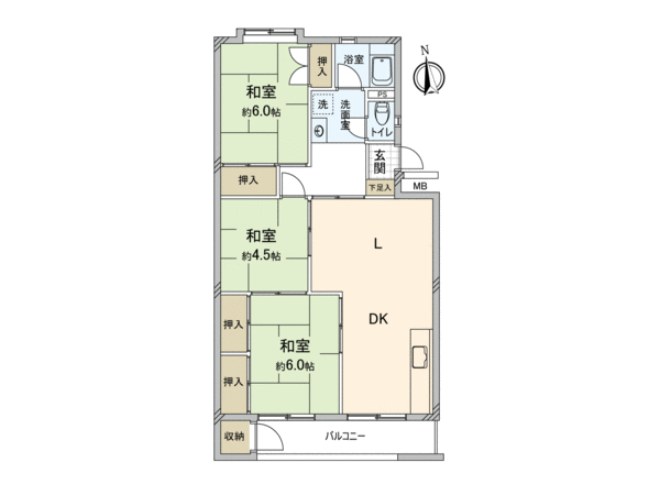 入間仏子団地 2号棟 間取り 入間仏子団地 2号棟 間取り