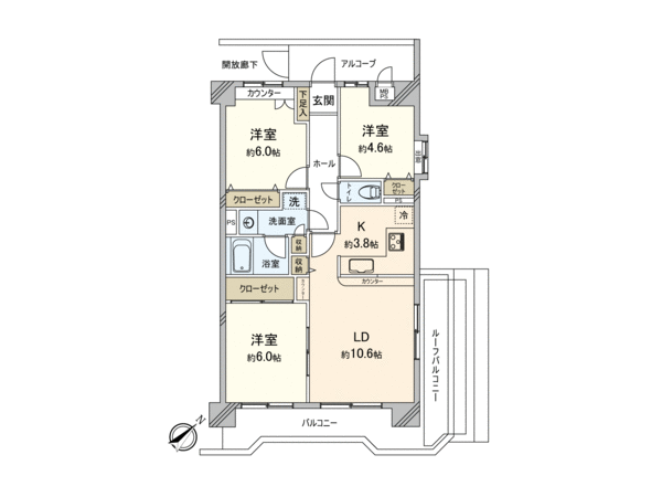 キャッスル川越南大塚 間取り キャッスル川越南大塚 間取り