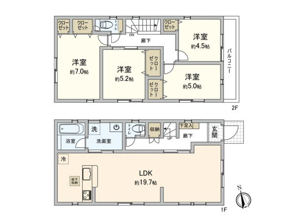 飯能市川寺 【新築1号棟】 間取り 飯能市川寺 【新築1号棟】 間取り