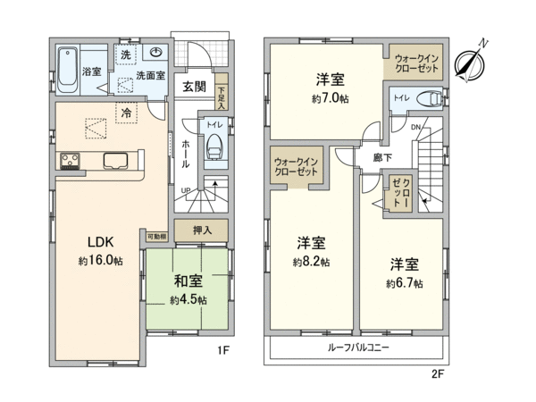 狭山市東三ツ木 4号棟 新築戸建 間取り 狭山市東三ツ木 4号棟 新築戸建 間取り