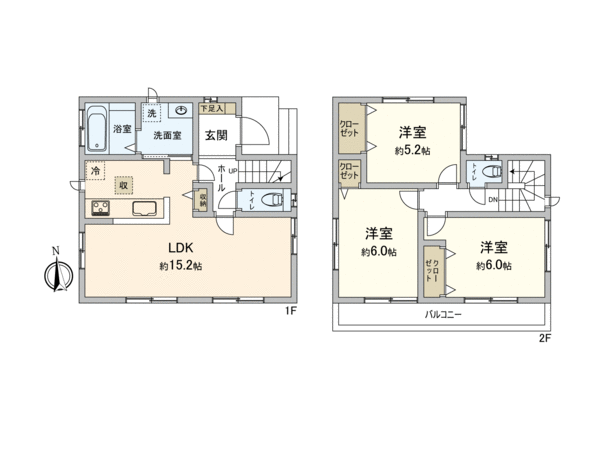 狭山市上奥富 新築戸建 2期 間取り 狭山市上奥富 新築戸建 2期 間取り