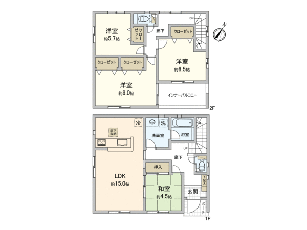 狭山市入間川 新築戸建 16号棟 間取り 狭山市入間川 新築戸建 16号棟 間取り