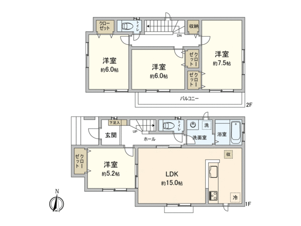 狭山市広瀬東2丁目 新築戸建 間取り 狭山市広瀬東2丁目 新築戸建 間取り
