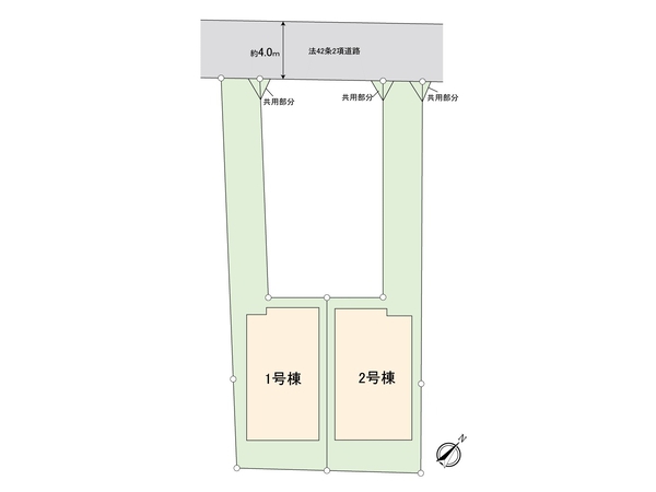 川越市南大塚3丁目 1号棟 新築戸建 区画図 川越市南大塚3丁目 1号棟 新築戸建 区画図