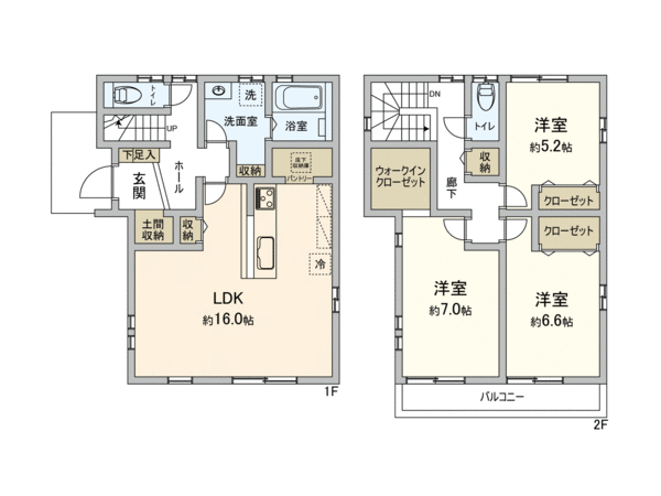 狭山市大字北入曽 新築戸建 A号棟 間取り 狭山市大字北入曽 新築戸建 A号棟 間取り