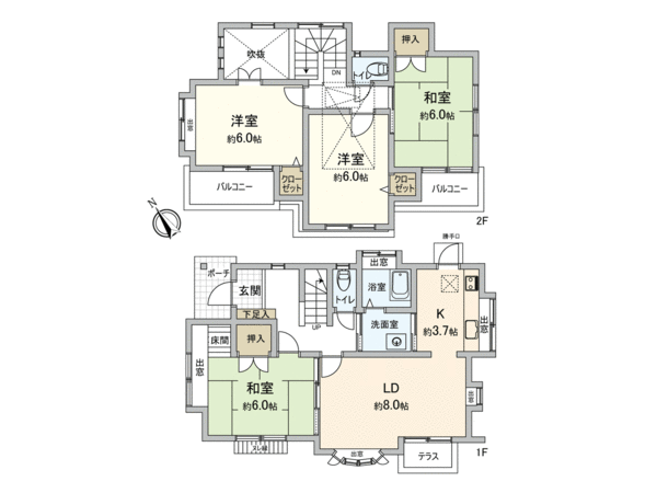 入間市扇台1丁目 戸建 間取り 入間市扇台1丁目 戸建 間取り