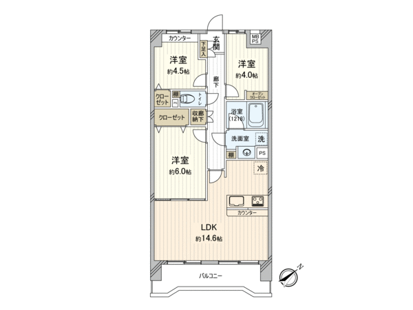 キャッスル川越南大塚 間取り キャッスル川越南大塚 間取り