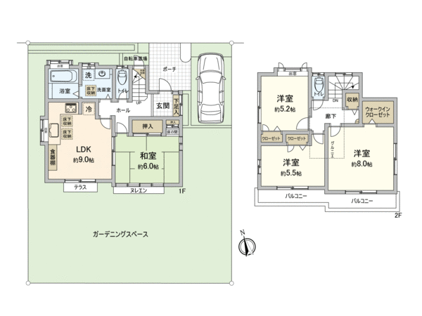 東久留米市南町1丁目 戸建 間取り 東久留米市南町1丁目 戸建 間取り