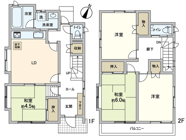清瀬市中里2丁目 戸建 間取り 清瀬市中里2丁目 戸建 間取り