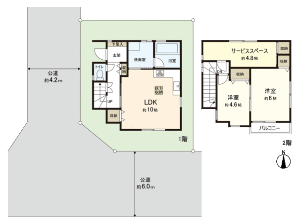 新座市栗原1丁目 戸建 間取り 新座市栗原1丁目 戸建 間取り