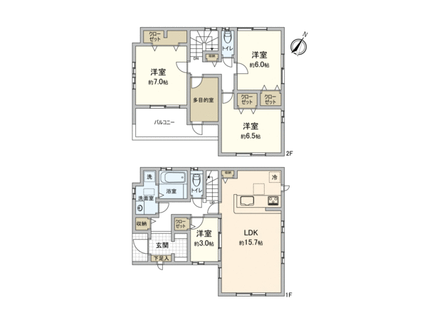 新座市新堀3丁目 新築戸建 間取り 新座市新堀3丁目 新築戸建 間取り