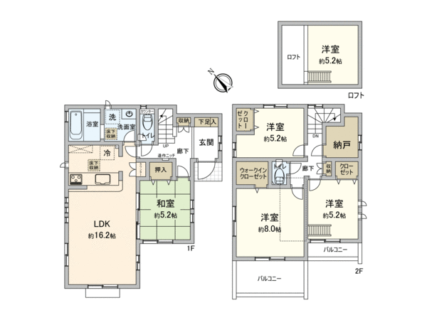 清瀬市中清戸5丁目 新築戸建9号棟 間取り 清瀬市中清戸5丁目 新築戸建9号棟 間取り