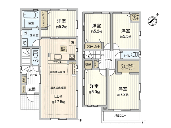 東久留米市学園町2丁目 新築戸建 間取り 東久留米市学園町2丁目 新築戸建 間取り
