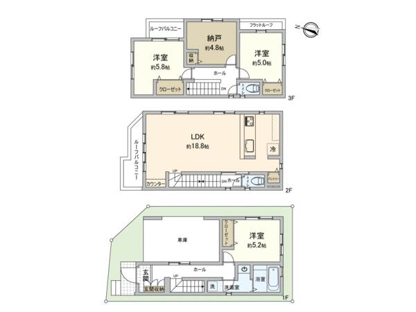 新座市栗原2丁目 新築戸建 間取り 新座市栗原2丁目 新築戸建 間取り