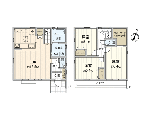 東久留米市氷川台2丁目 新築戸建 間取り 東久留米市氷川台2丁目 新築戸建 間取り