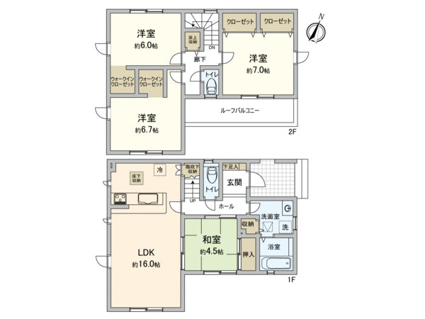 清瀬市竹丘3丁目 新築戸建 間取り 清瀬市竹丘3丁目 新築戸建 間取り