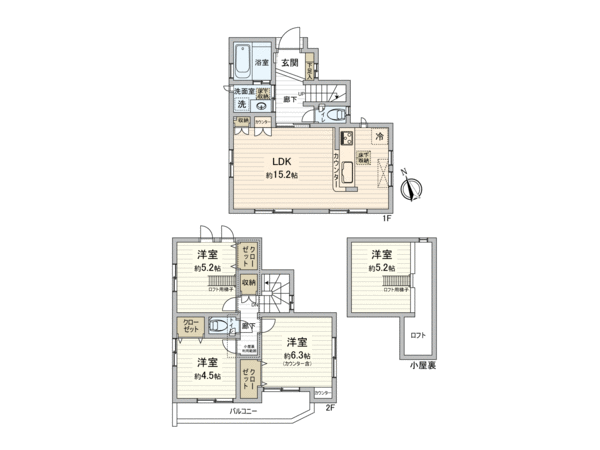 西東京市住吉町六丁目 新築戸建 間取り 西東京市住吉町六丁目 新築戸建 間取り