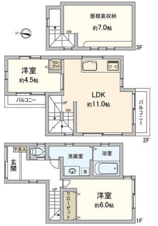 東久留米市南沢4丁目 戸建 間取り 東久留米市南沢4丁目 戸建 間取り