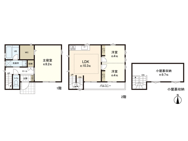 西東京市住吉町1丁目 新築戸建 間取り 西東京市住吉町1丁目 新築戸建 間取り